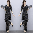 Elegant Print 2 Piece Set Women Outfits Summer — product photo 6 of 6