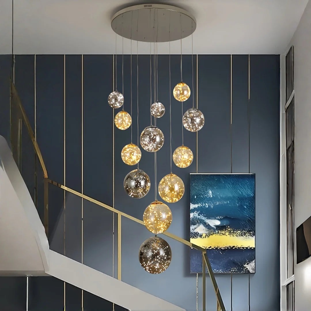 Modern Spiral Chandelier Indoor Light Living Room Villa — product photo 6 of 6