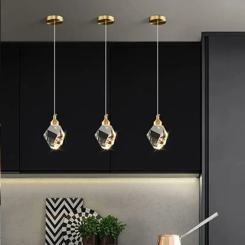 Modern Creative Crystal LED Pendant Chandelier Living Room — product photo 3 of 6