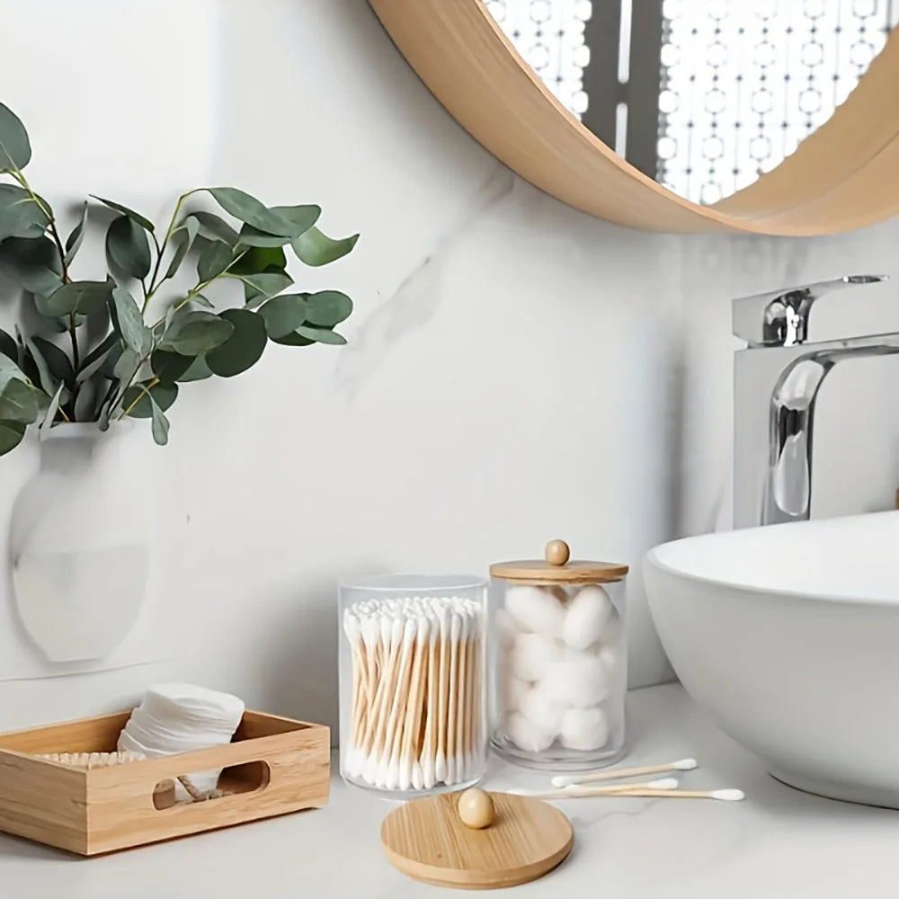4pcs Bamboo Bathroom Accessories Set — product photo 6 of 6