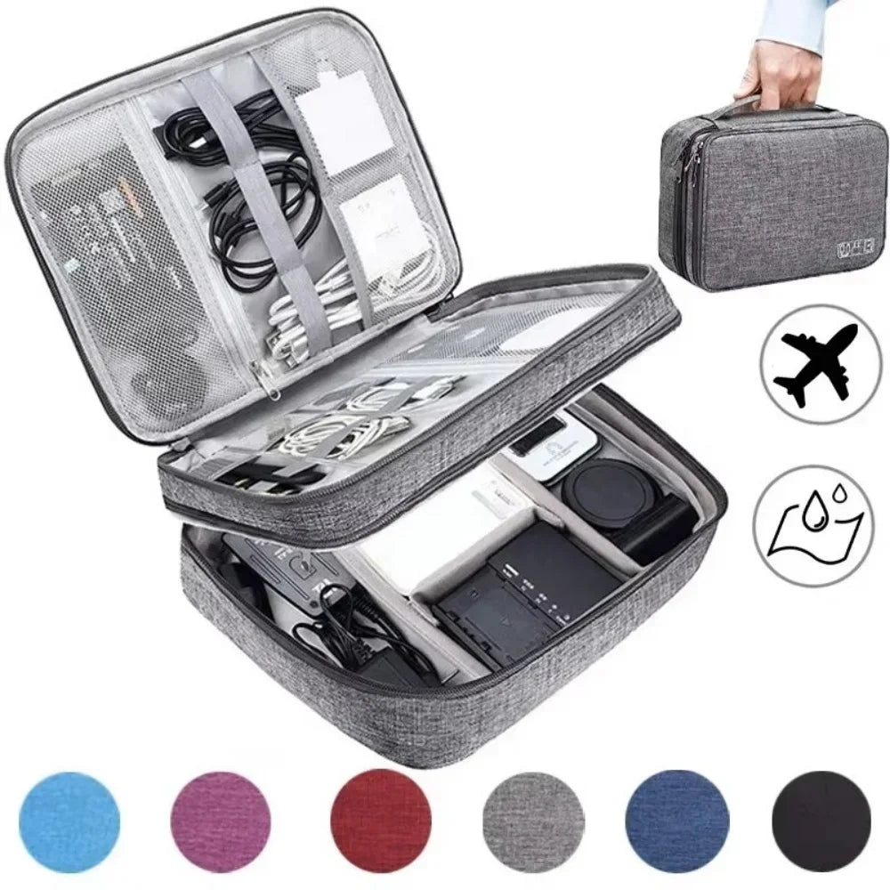 Travel Portable Digital Storage Bag USB Gadget Waterproof — product photo 4 of 6