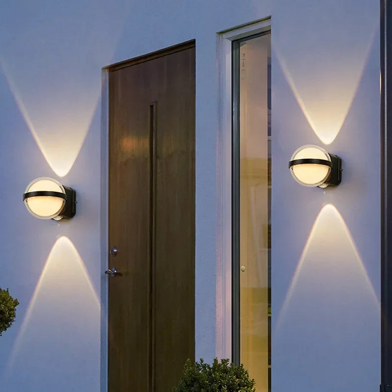 Waterproof Outdoor Wall Lamp IP65 Circular Indoor and — product photo 5 of 6