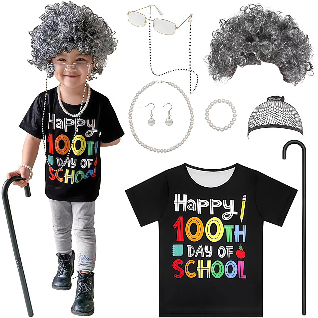 Kids 100 Days Of School Old Man Costume — product photo 3 of 6