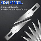 Leather Carving Blades 5/10/20/50/100Pcs SK5 Carbon Steel #11 — product photo 2 of 6