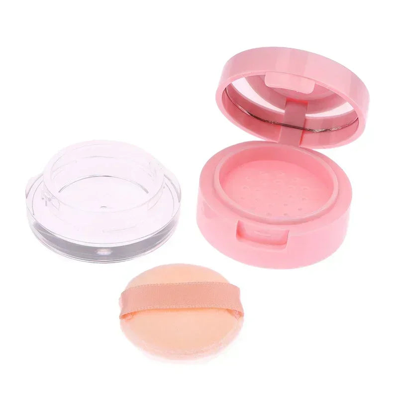 3g/5g Pink Powder Box with Mirror — product photo 5 of 6