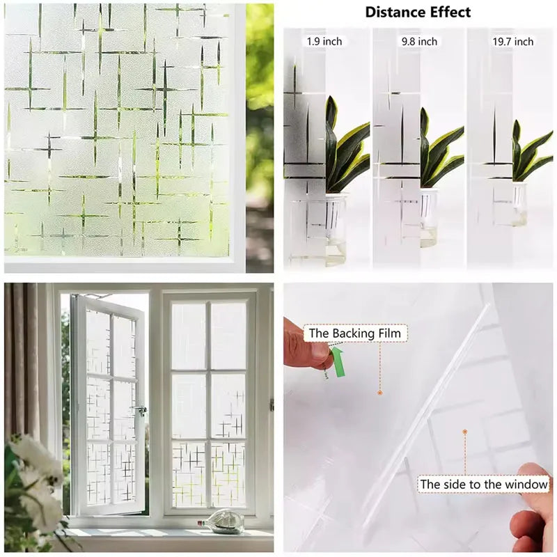 DIY Frosted Glass Film Electrostatic Glass Window Film — product photo 5 of 6