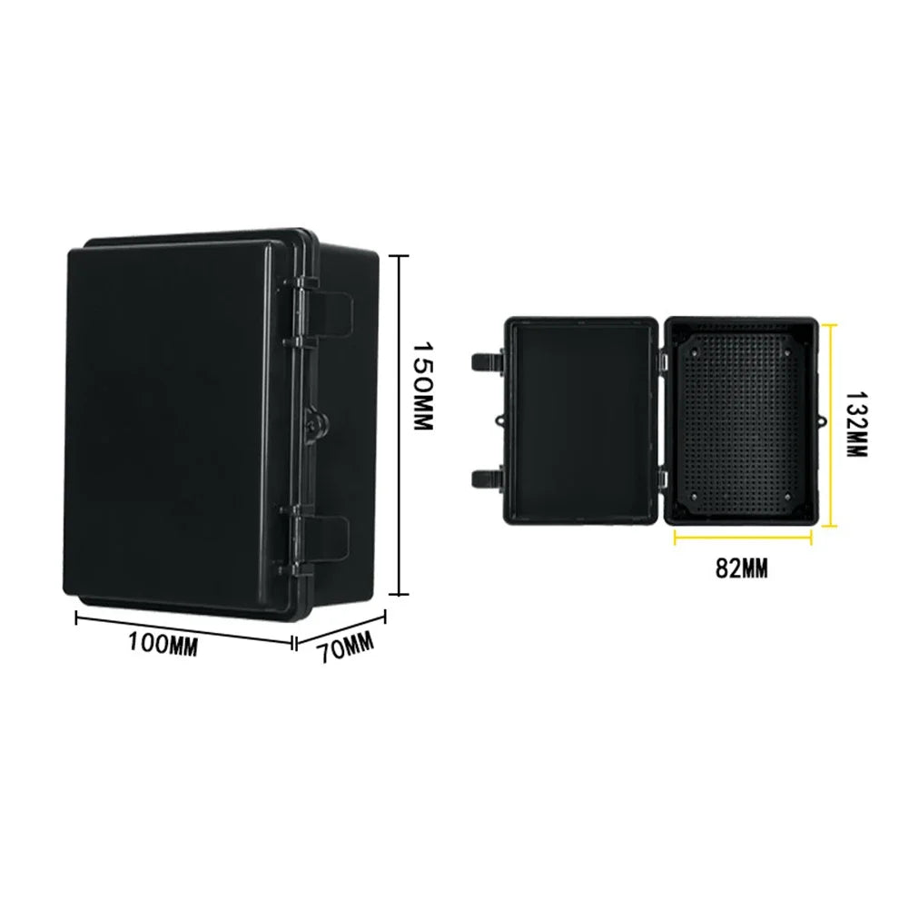 Black Hinged Junction Box IP67 Waterproof 150 X — main product photo