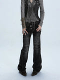Women's Low Waist Motorcycle Style Jeans Casual Pants — main product photo