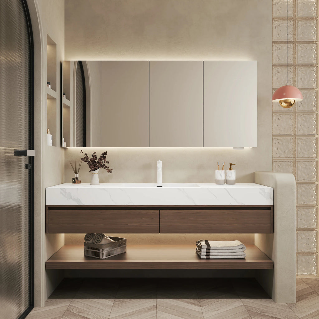 Vanity Bathroom Lighting Modern Marble Sink Mirror Bathroom — product photo 5 of 5