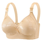 Smooth Plus-size Geometric Pattern Wireless Ladies' Solid Jacquard — product photo 2 of 6