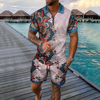 Summer Men's Loose Fashion Print Casual Mixed Short-sleeved — product photo 3 of 6