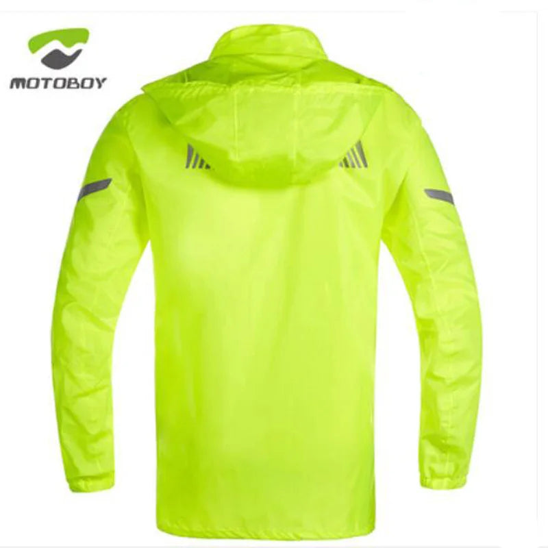Men‘s Women MOTOBOY Motorcycle Riding Raincoat Split Waterproof — product photo 3 of 6