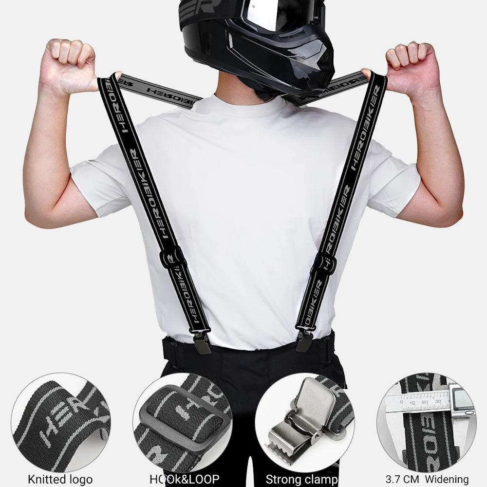 Motorcycle Riding Pants High Elastic Adjustable Y Back — product photo 2 of 6