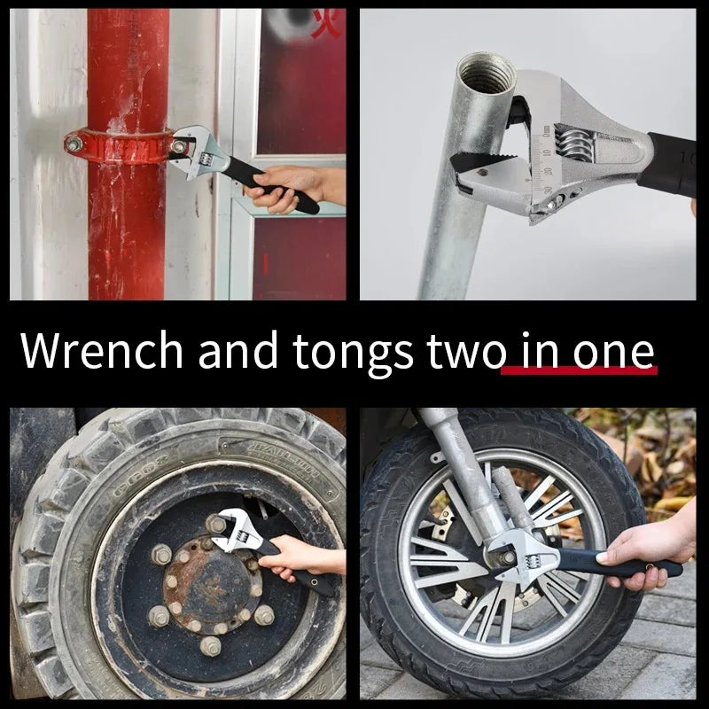Universal Adjustable Ratchet Wrench Self-Locking Plumbing Pipe Repair — product photo 6 of 6