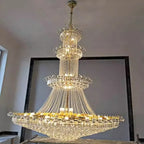 Luxury Crystal Chandelier 4-Layer for High Ceiling — product photo 5 of 6