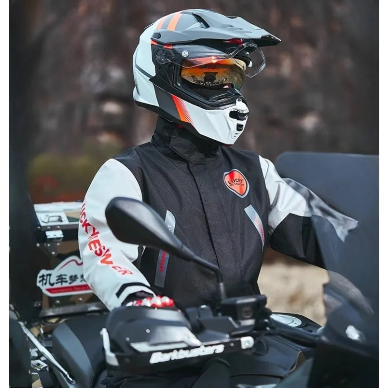 Motorbike Rain Coat Waterproof Motorcyclist Raincoat Men Women — product photo 2 of 6