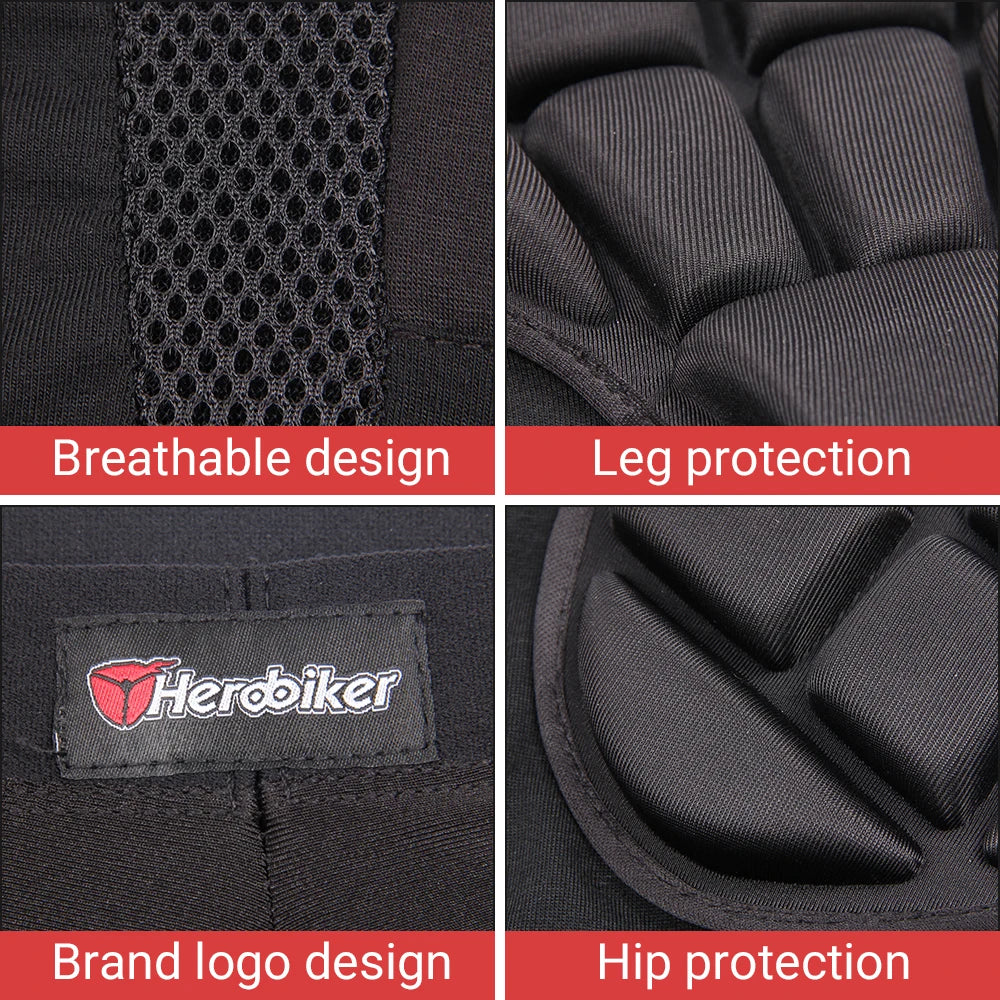 Motorcycle Riding Pants Anti-fall Motorbike Shorts Shock-absorbing — product photo 3 of 6
