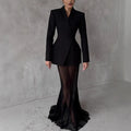 Women Suit Jacket Perspective Skirts Set 2025 New — main product photo