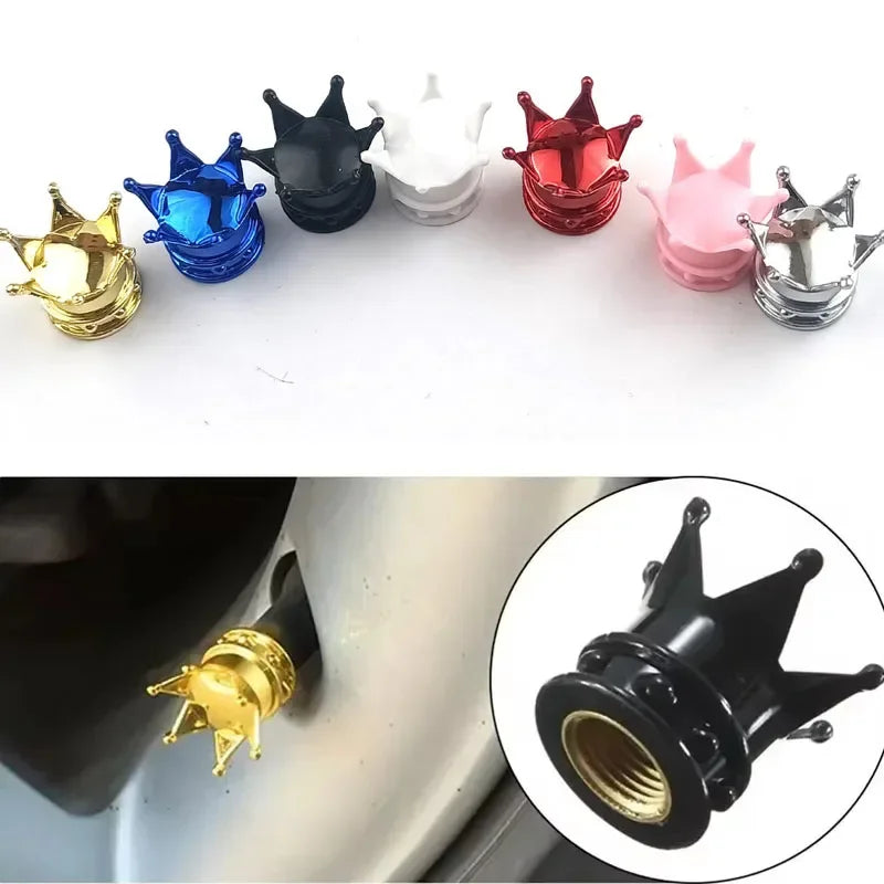 Crown Style Car Tire Valve Caps — product photo 3 of 6