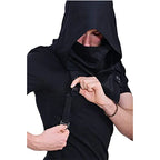 Cosplay Medieval Assassin Hat Cyberpunk Hooded Cloak Cape — product photo 3 of 6