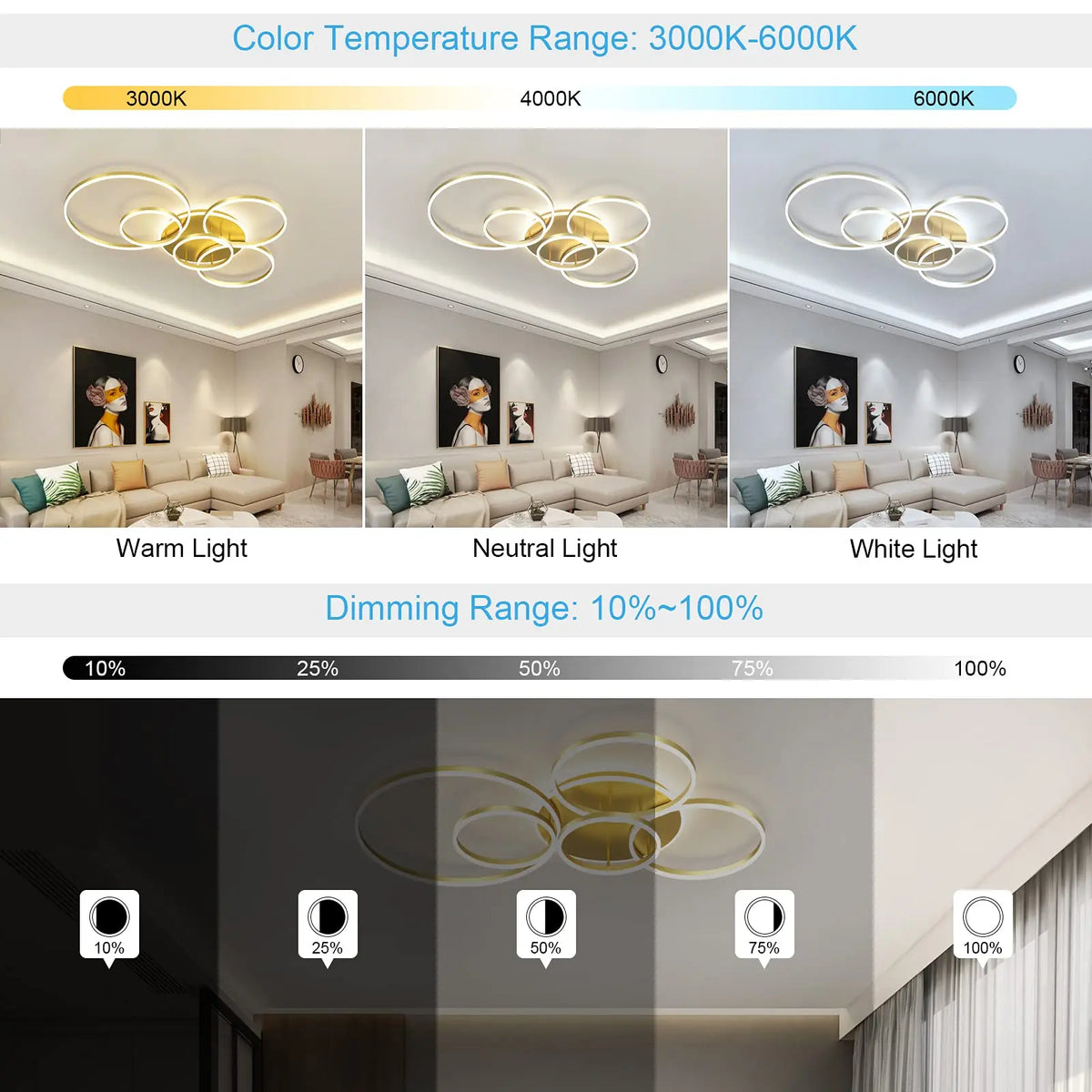 Modern LED Ceiling Light — product photo 2 of 6