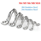 1-5PCS M4-M10 304/316 Stainless Steel Wire Eye Strap — main product photo