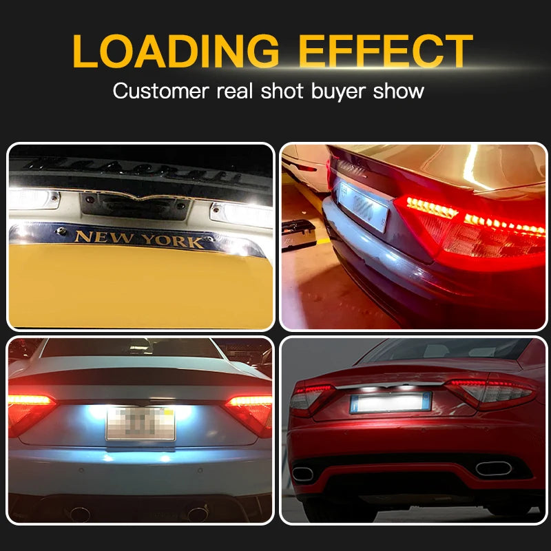 2x LED License Plate Lights for Maserati 4200 — product photo 6 of 6