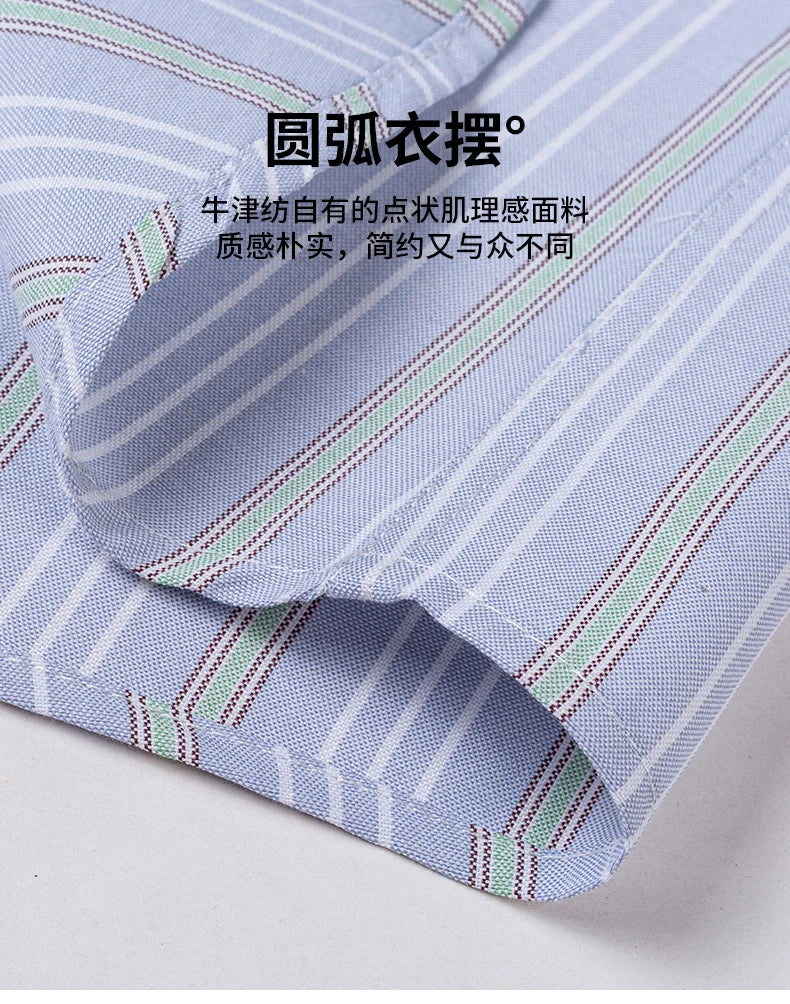 Oxford Men Shirts Long Sleeve 100 Cotton Big — product photo 6 of 6