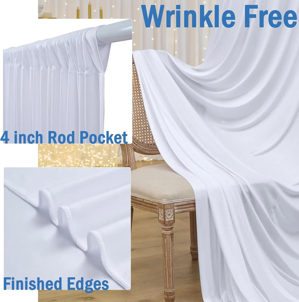 Wrinkle-Free Party Backdrop 150x214cm Solid Color — product photo 5 of 6