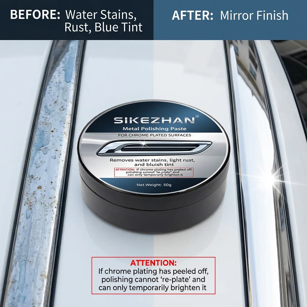 Professional Chrome Polishing Compound Removes Water Stains Rust — main product photo