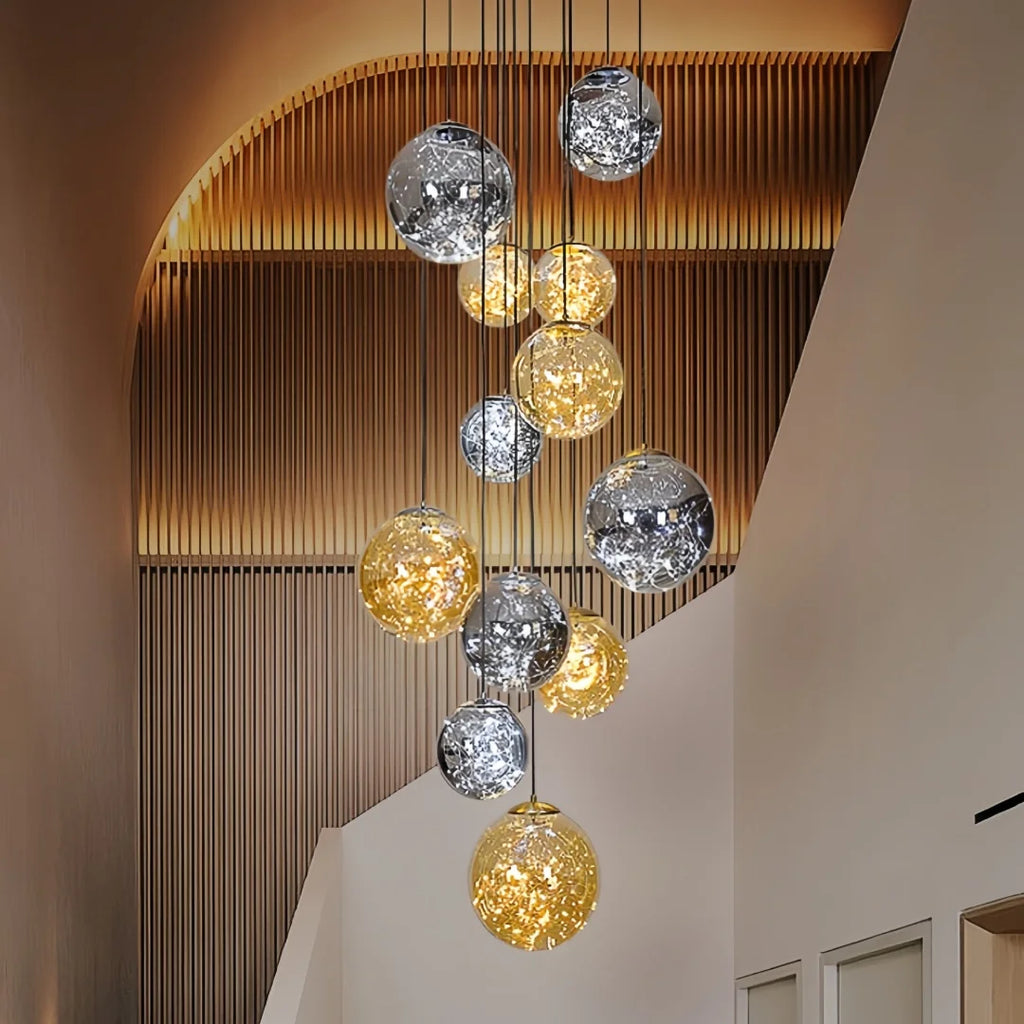 Modern Spiral Chandelier Indoor Light Living Room Villa — main product photo