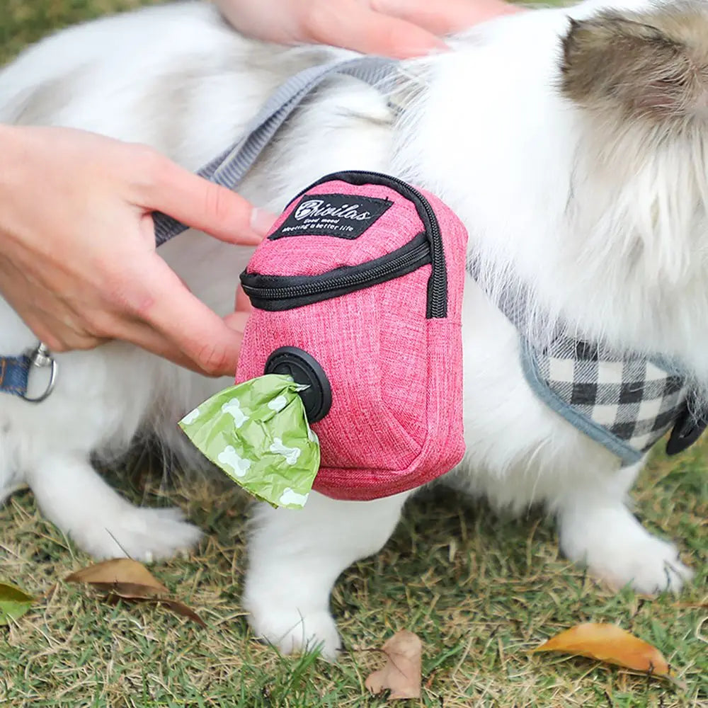 Pet Dog treat pouch Portable Multifunction Dog training — product photo 4 of 6