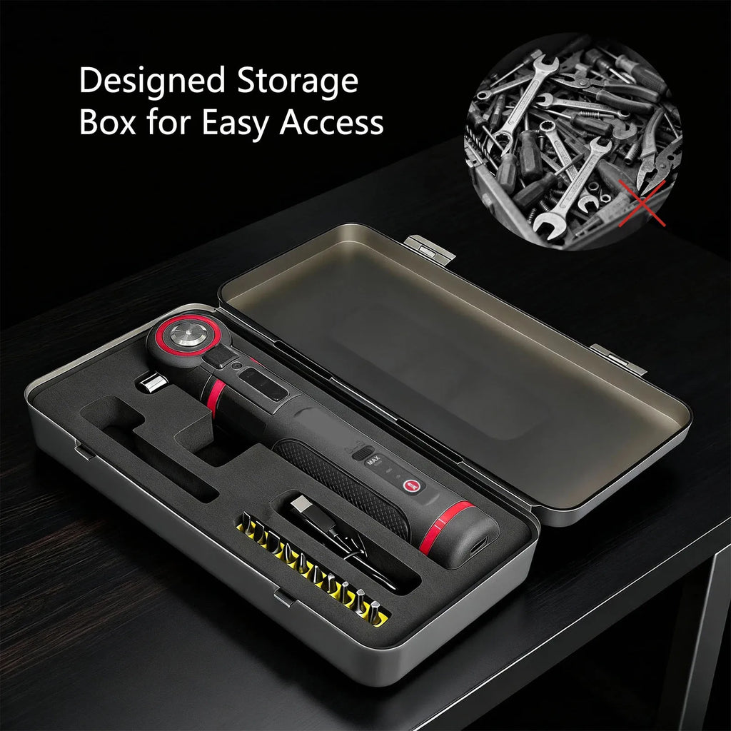 Adjustable angle mini electric screwdriver set