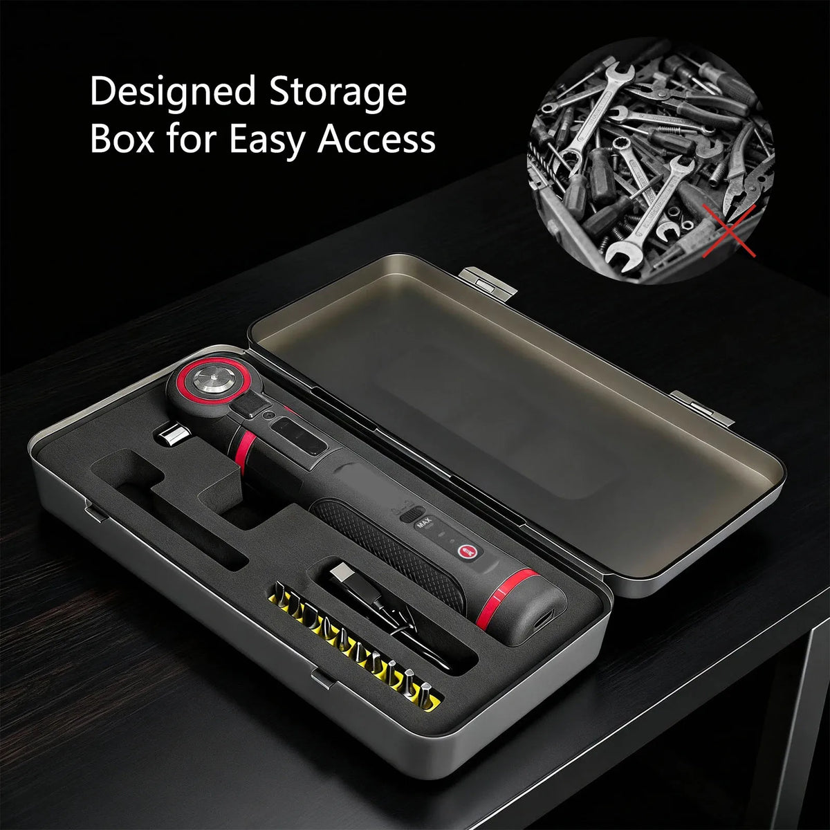 Adjustable angle mini electric screwdriver set