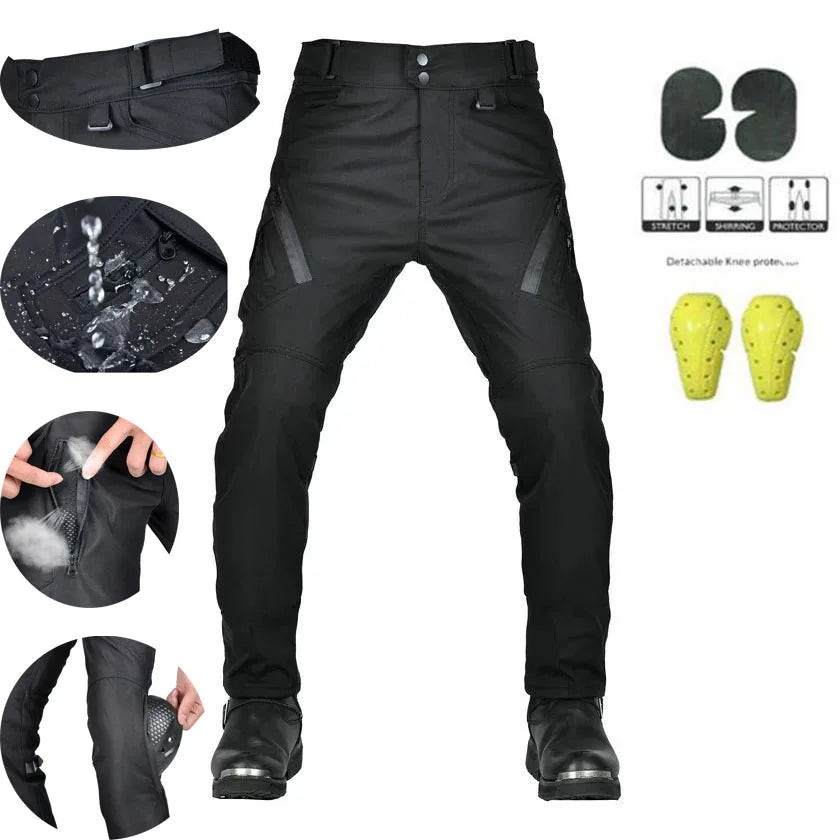 Waterproof Motorcycle Riding Pants All-Season with Reflective Strip — main product photo