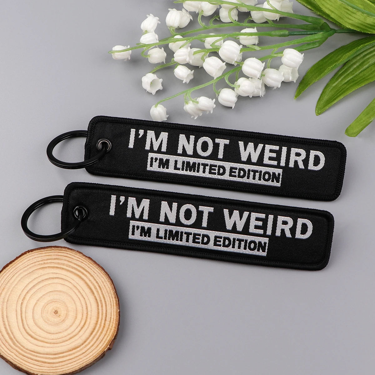 Funny Movie Quotes Embroidery Key Fobs Keychains Key — product photo 6 of 6