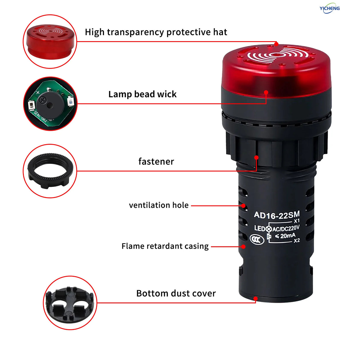 10Pcs The Sound Light Buzzer Intermittently Emits Sound — product photo 3 of 6