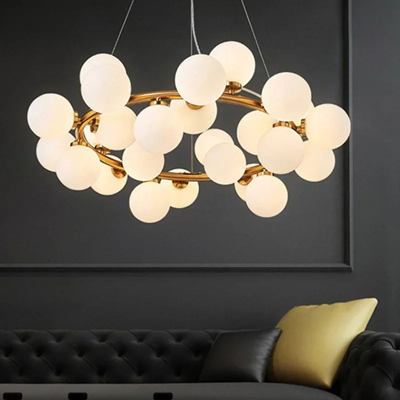 Modern Led Chandelier Glass Ball Lamp Ceiling Fixtures — product photo 2 of 6