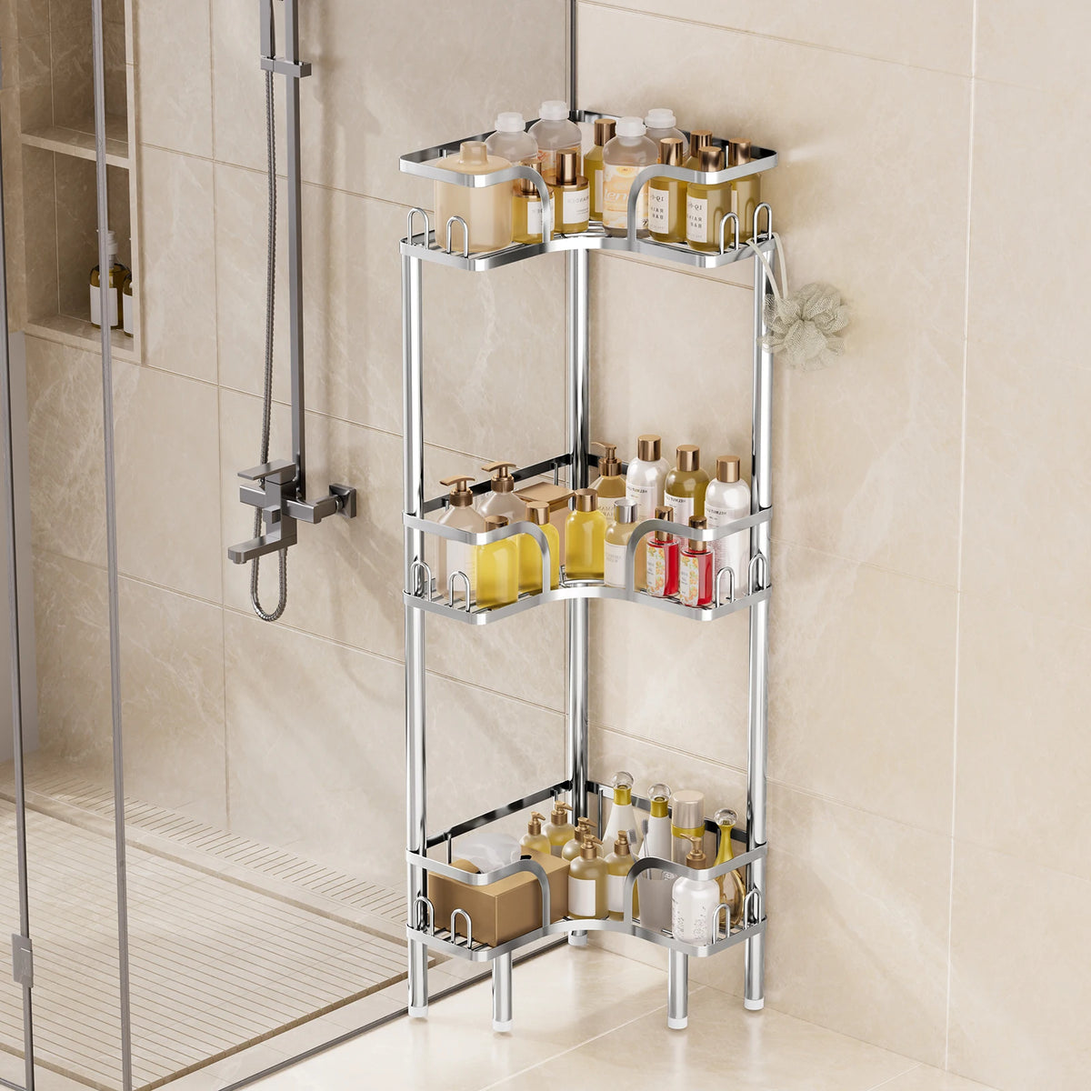 1Pc Stainless Steel Storage Rack for Shower Room — main product photo