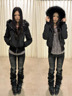 Women's Low Waist Motorcycle Style Jeans Casual Pants — product photo 5 of 6