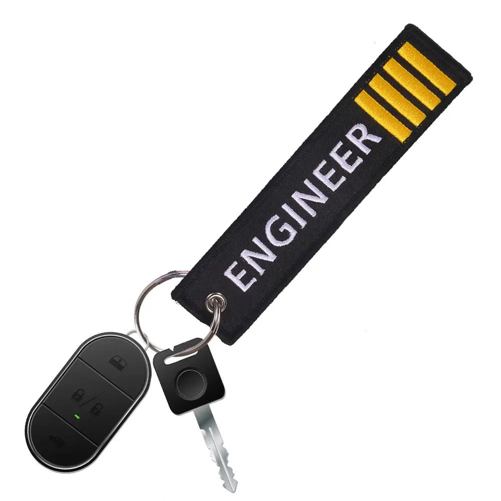 3PCS Engineer Embroidery Letter Motorcycles Key Chain and — product photo 6 of 6