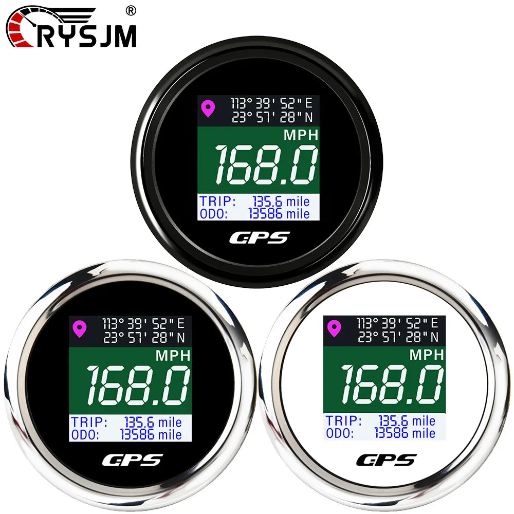 52mm TFT GPS Speedometer Digital Screen Speed Waterproof — main product photo