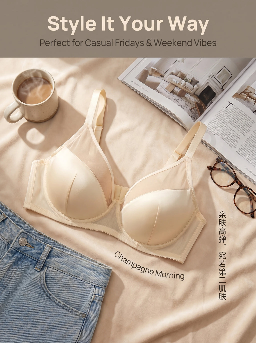 High quality CDE women's plus size full cup — product photo 3 of 6