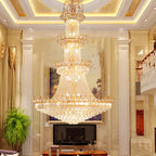 Luxury Crystal Chandelier 4-Layer for High Ceiling — product photo 2 of 6