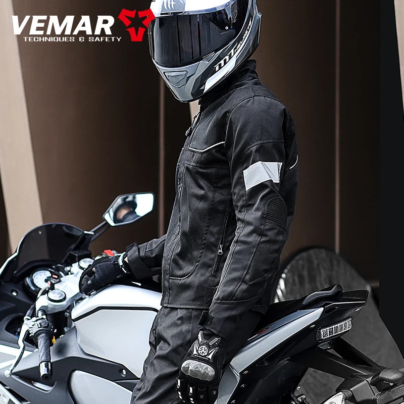 Motorbike Vemar Men's Mesh Jacket Black/Gray — product photo 6 of 6