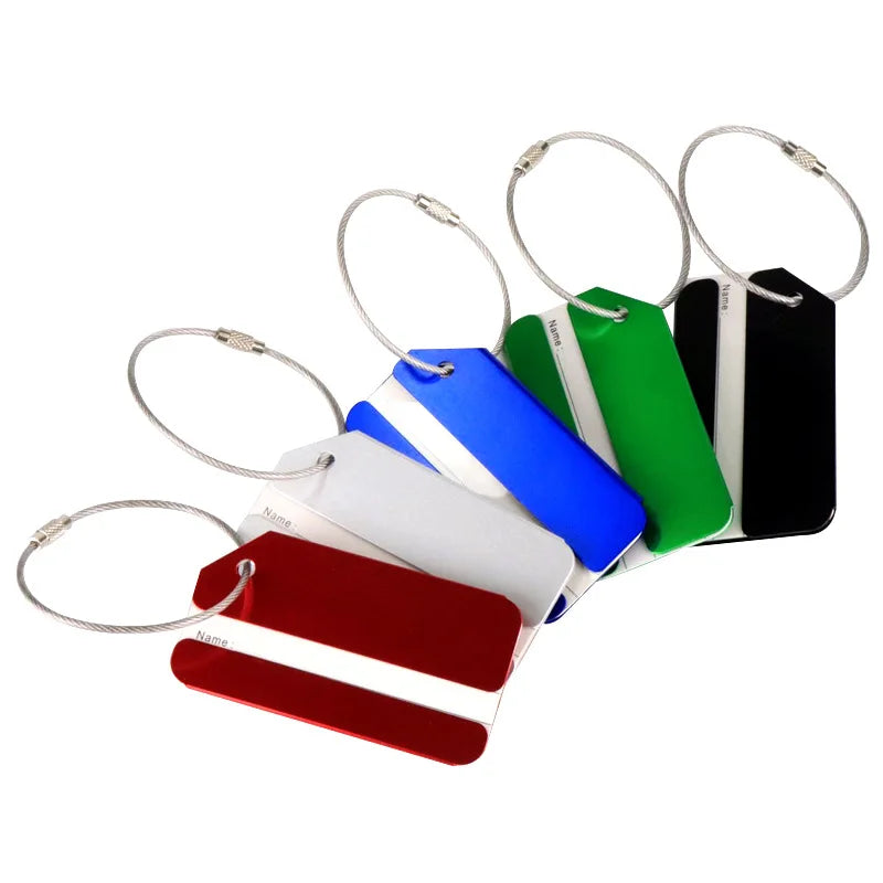 1pcs Unisex Metal Luggage Tag Portable Label Suitcase — product photo 5 of 6