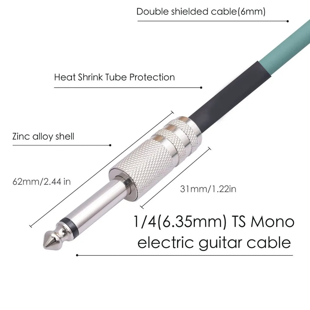 6.35mm to 6.35mm 1/4 Inch Electric Guitar Cable — product photo 6 of 6