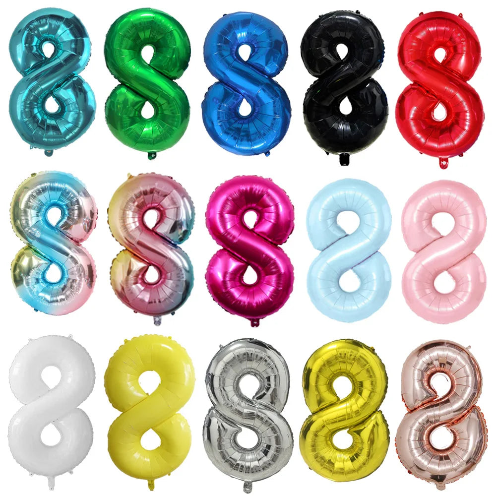 1-20Pcs 32inch Colorful Silver Golden Black Red Blue — main product photo