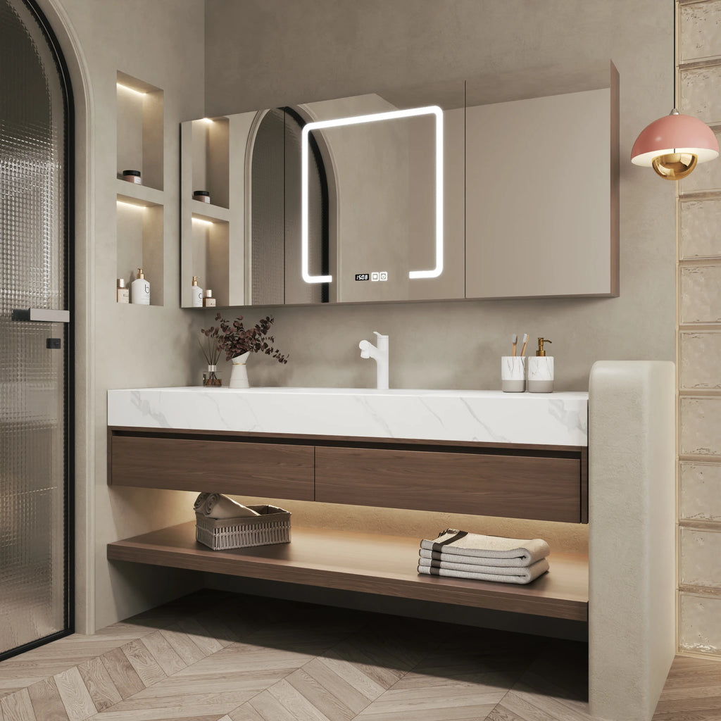 Vanity Bathroom Lighting Modern Marble Sink Mirror Bathroom — product photo 3 of 5