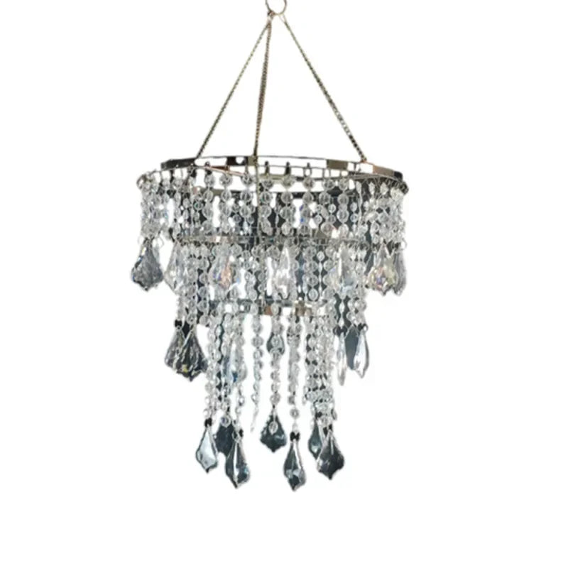 Wrought iron branch acrylic beaded chandelier wedding branch — product photo 5 of 6